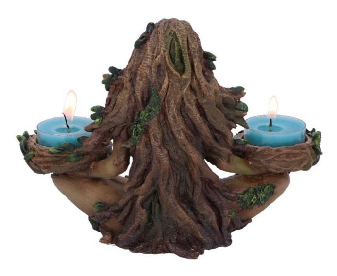 Natural Wooden Candle Holder - Earthy Home Decor - Fesara