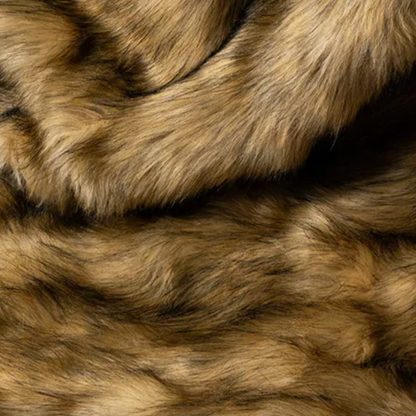 Plush Faux Fur Blanket - Soft Cozy Decorative Throw