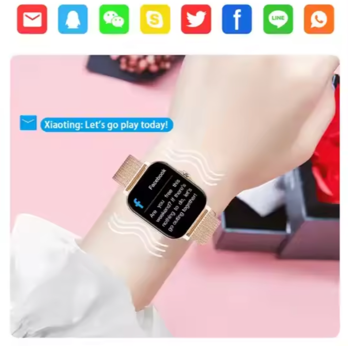 Stylish Ladies Smart Watch with Fitness Tracker