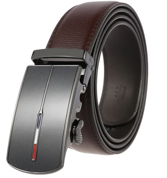 Premium Leather Men's Automatic Buckle Belt
