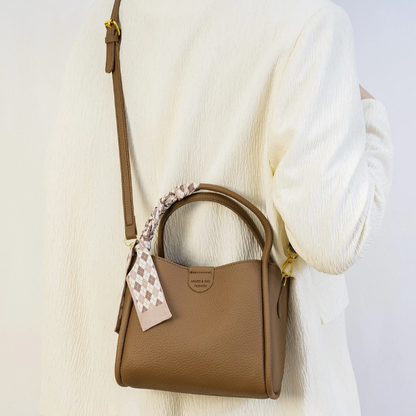 Fashionable Womens Crossbody Bag with Lychee Pattern