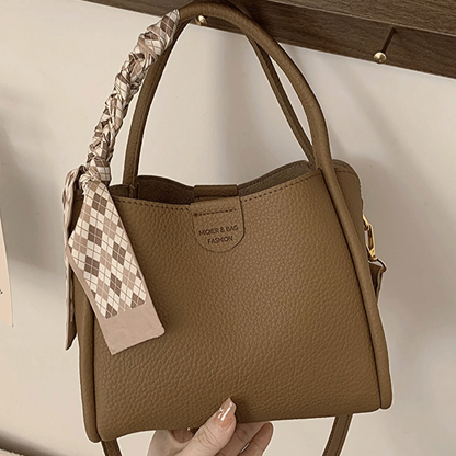 Fashionable Womens Crossbody Bag with Lychee Pattern