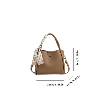 Fashionable Womens Crossbody Bag with Lychee Pattern