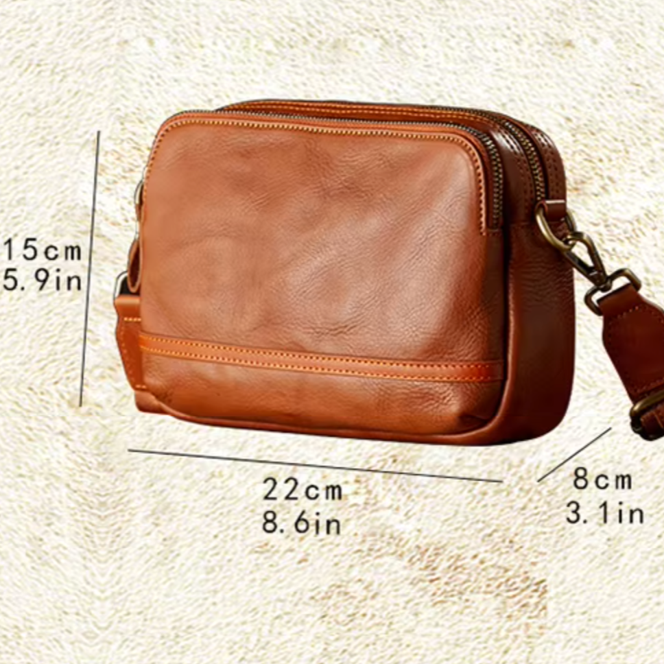 Classic Small Genuine Leather Crossbody Bag