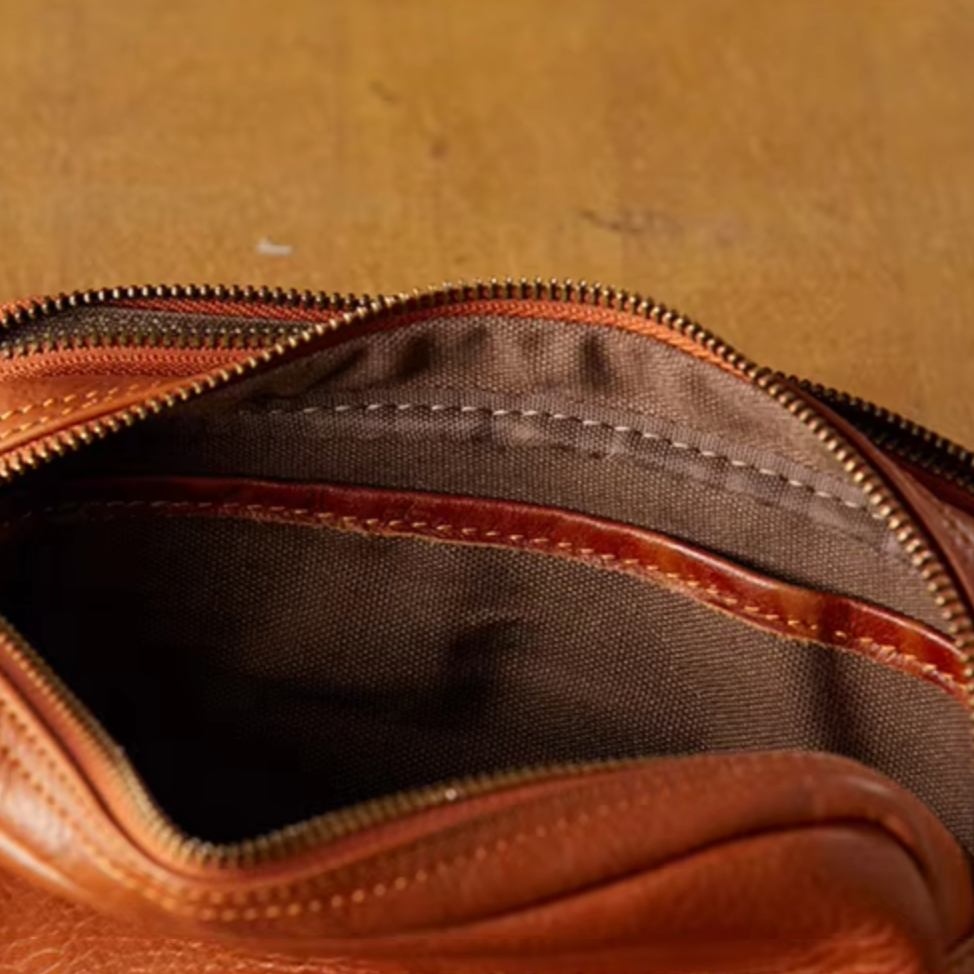 Classic Small Genuine Leather Crossbody Bag