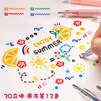 Vibrant Gel Pen Set for Artistic Designs
