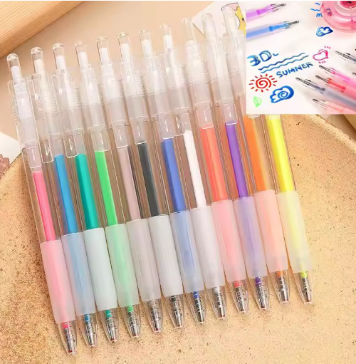 Vibrant Gel Pen Set for Artistic Designs