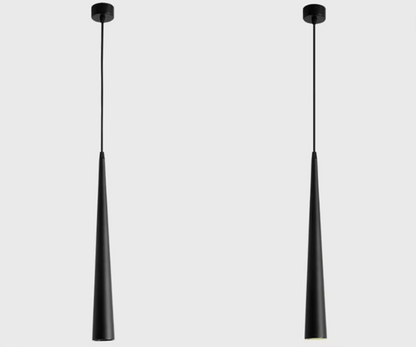 Sleek Metal LED Hanging Light Fixture - Fesara