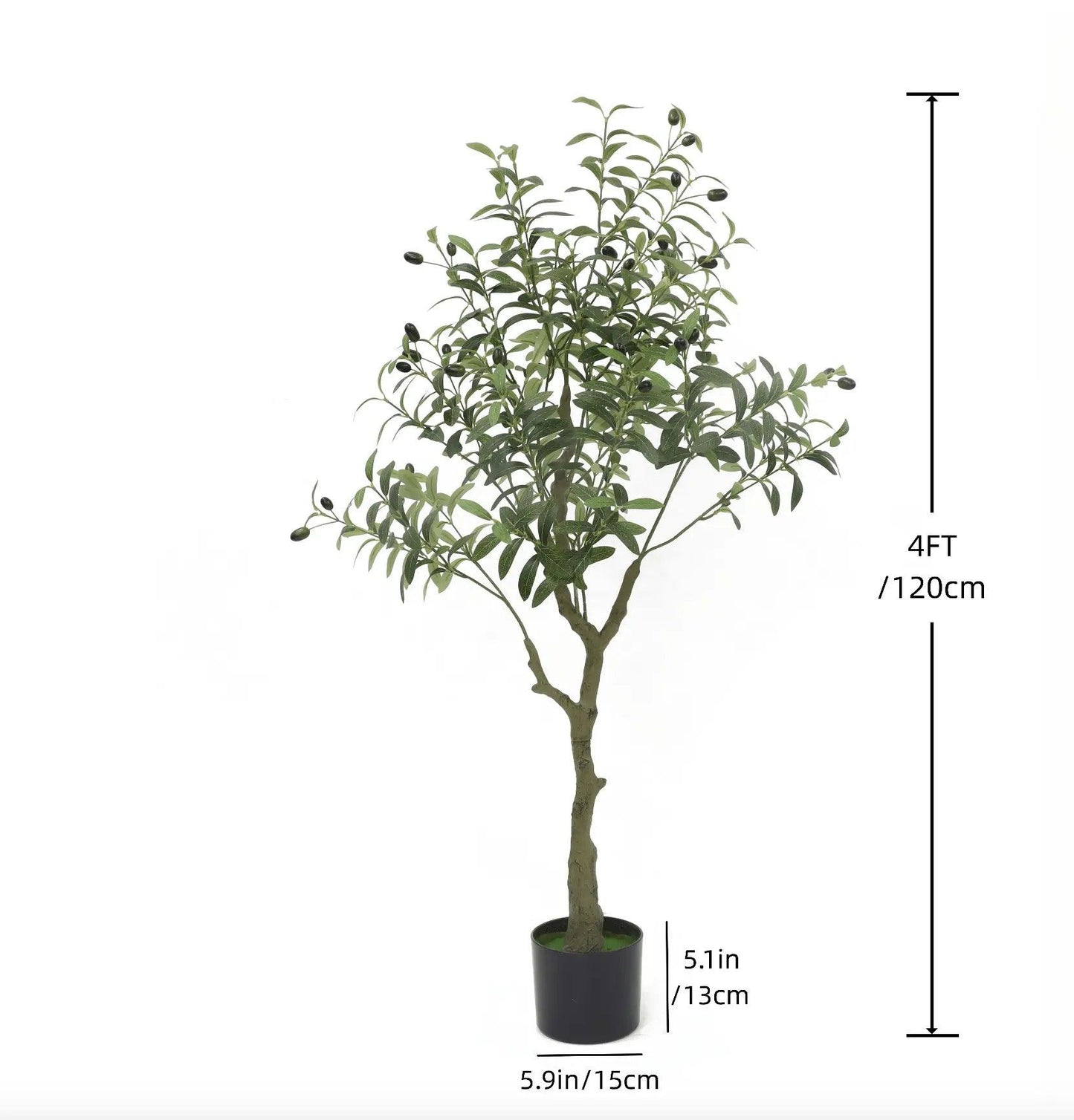 Realistic Artificial Olive Tree Decor
