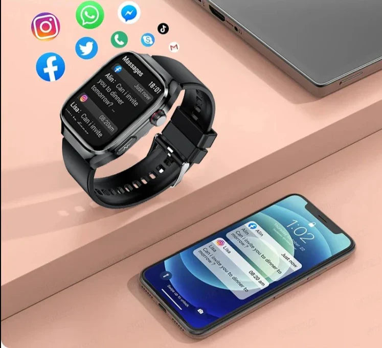 Smart Health Watch with ECG and Bluetooth Connectivity