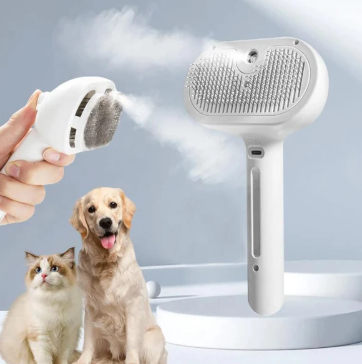 Soothing Pet Massage Brush for Cats and Dogs