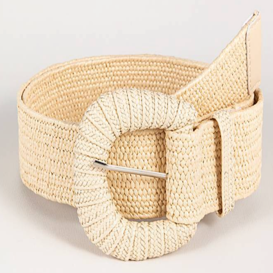 Classic Boho Chic Wide Leather Belt - Fesara