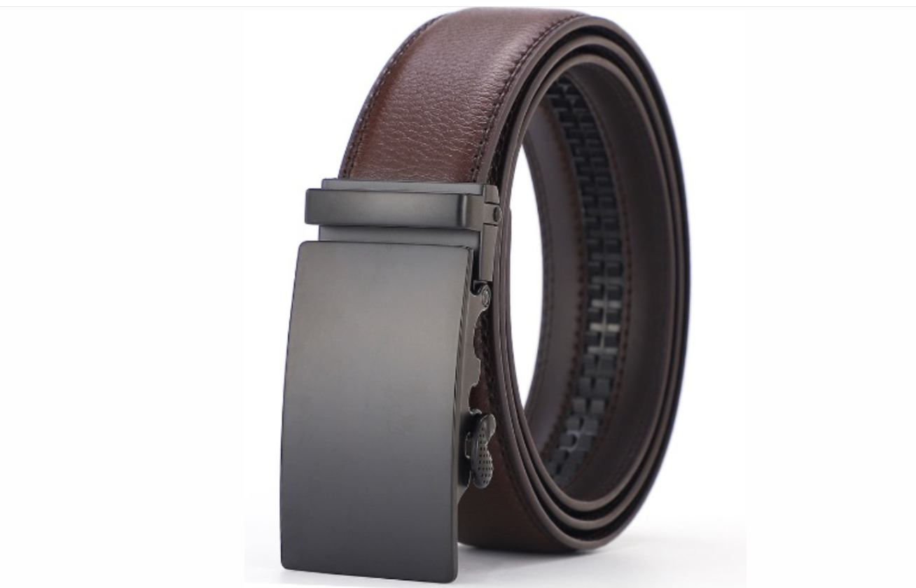 High Quality Leather Belt – Adjustable Metal Buckle for Men