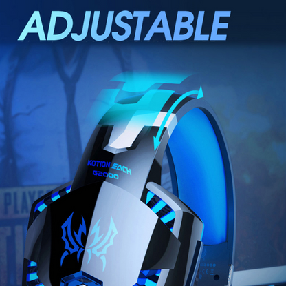 Pro Gaming Headphones with Deep Bass and Microphone