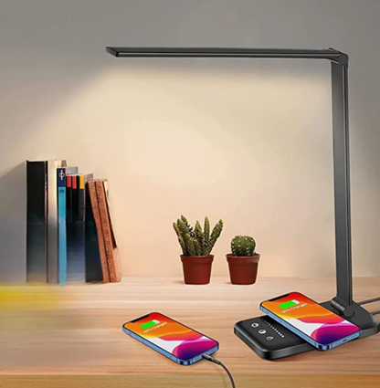 Bright Flexible LED Table Lamp with USB Port - Fesara