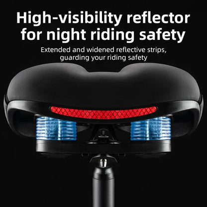 Comfortable Bike Saddle with Shock Absorption and Breathable Design – Ergonomic Bicycle Seat with Thickened Silicone Cushion-3