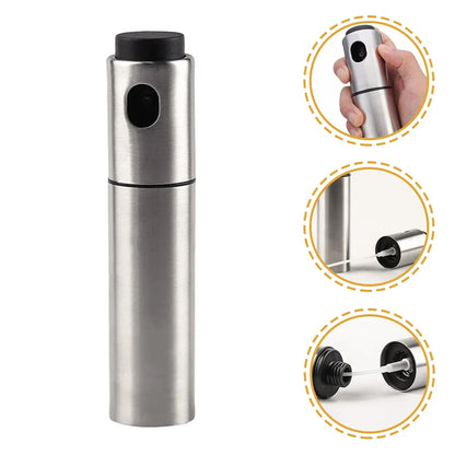 Premium Oil Sprayer Bottle - 100ml Stainless Steel Refillable