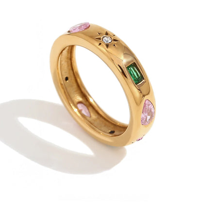 Luxury 18k Gemstone Cocktail Ring