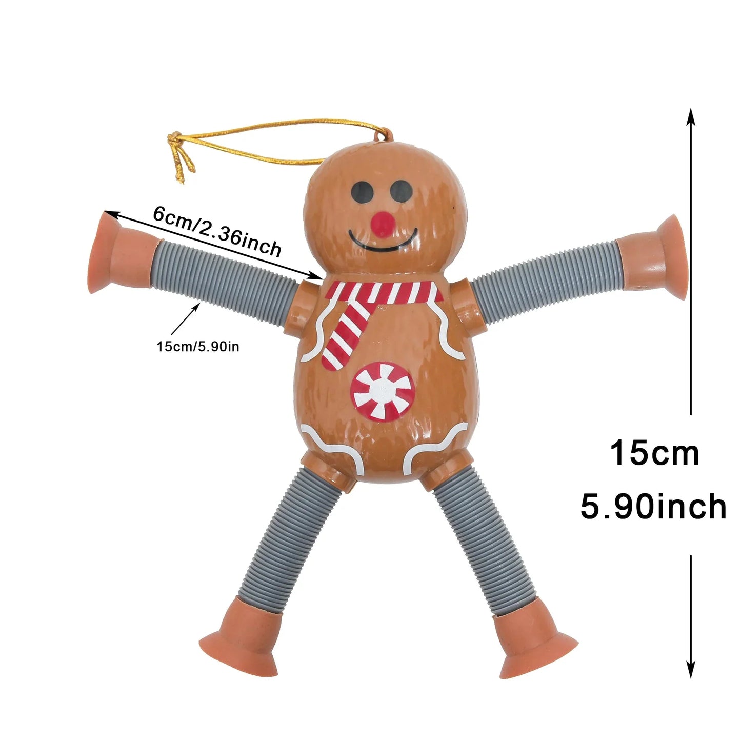 Colorful Christmas Baby Suction Toy Figures