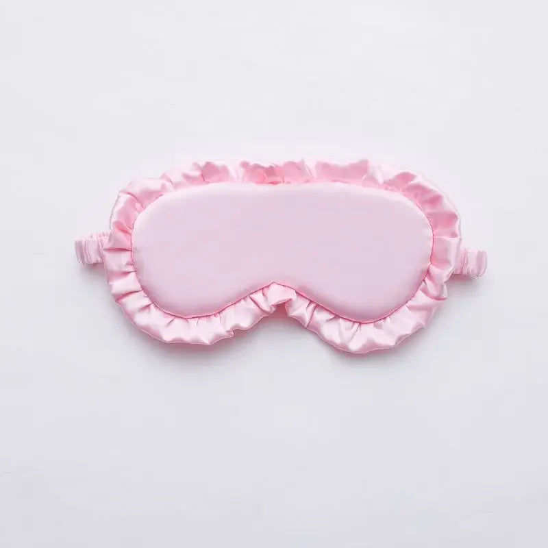 Silky Eye Mask - Soft Ruffle Sleep Mask for Women