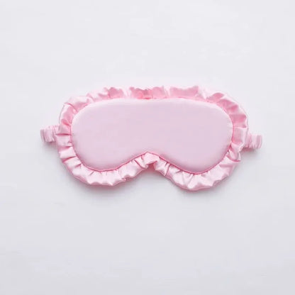 Silky Eye Mask - Soft Ruffle Sleep Mask for Women