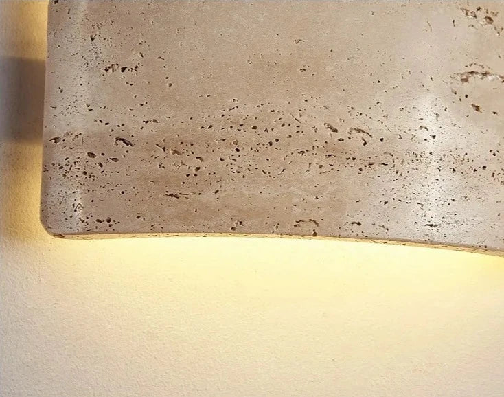 Simple Stone Wall Light Fixture