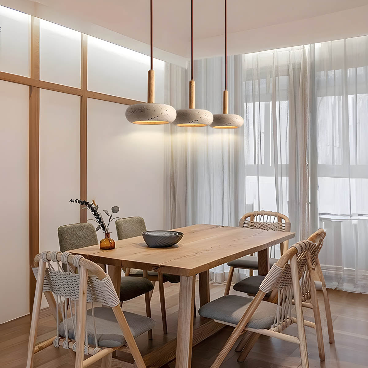 Fesara | Elegant Stone LED Pendant Light