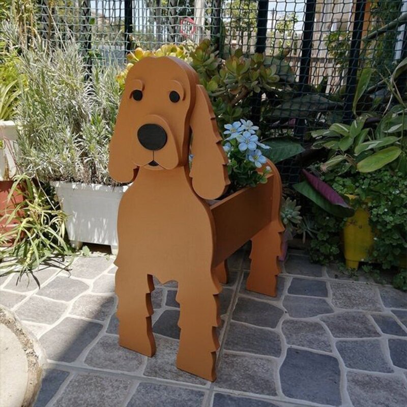 Variant image for Dog-Themed Flowerpot – Durable Decorative Planter for Dog Lovers in Various Sizes – Indoor/Outdoor Use-4