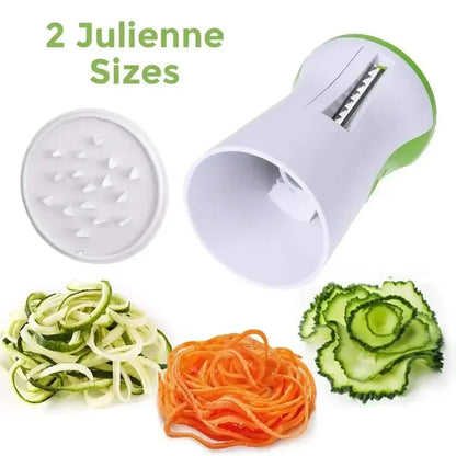 Easy Veggie Spiralizer | Manual Cheese Cutter | Compact Stainless Steel