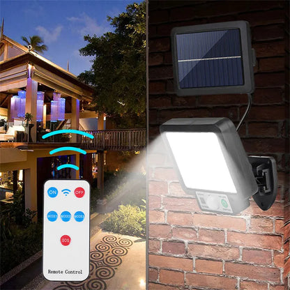 Solar Powered Motion Sensor Outdoor Lamp - Fesara
