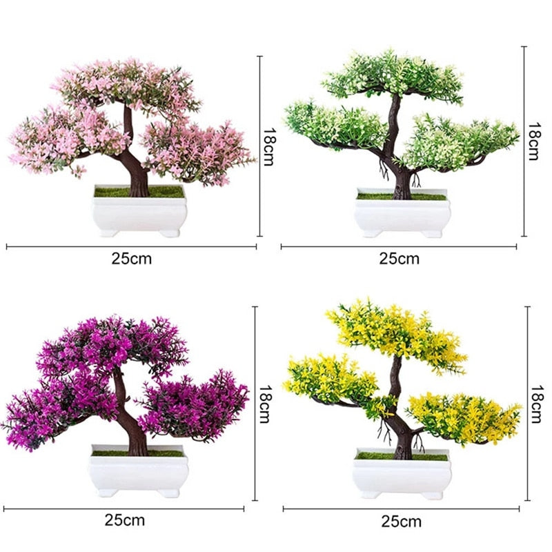 Vibrant Green Silk Artificial Plant Decoration