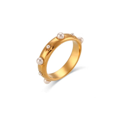 Luxury Diamond Star Studded Gold Ring