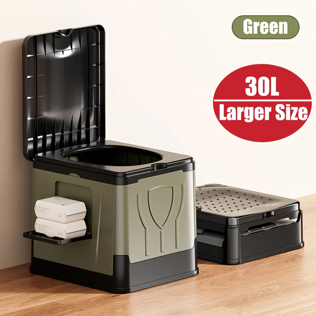 Collapsible Outdoor Toilet Seat Extra Large Portable