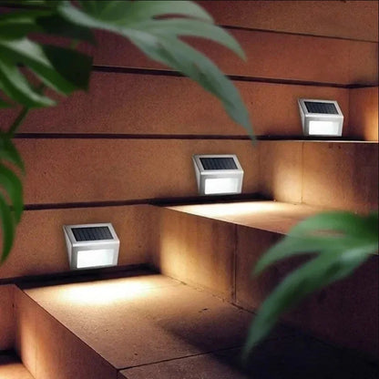 Outdoor Solar Powered Step Light 3 LED Waterproof