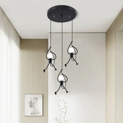 Vintage Metal Superhero Ceiling Lamp