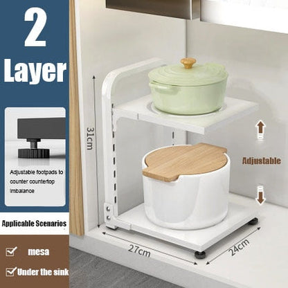 Space Saving Collapsible Corner Shelf Rack