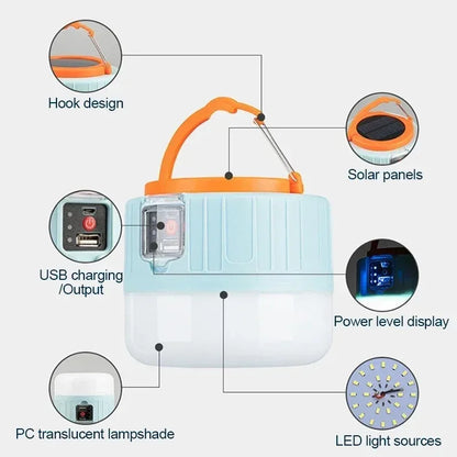 Portable Solar Powered Camp Light