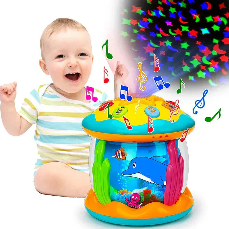 Musical Baby Drum Toy with Lights and Sounds - Fesara