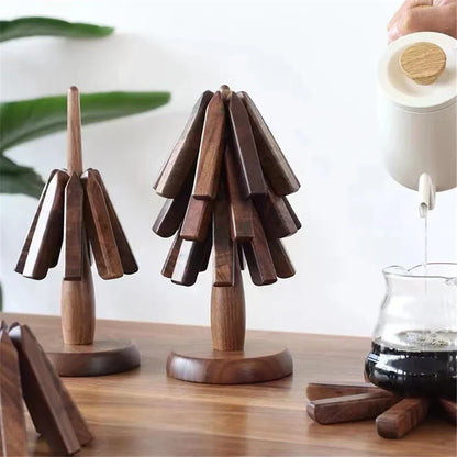 Wooden Tree Coaster Set - Fesara