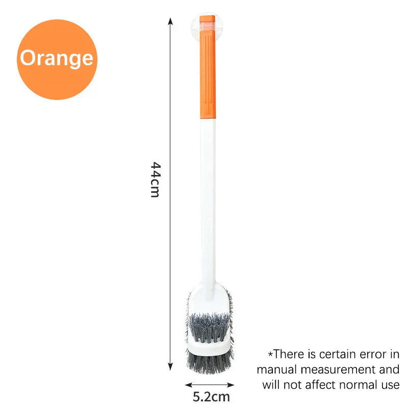 Extended Reach Double Sided Toilet Brush with Holder