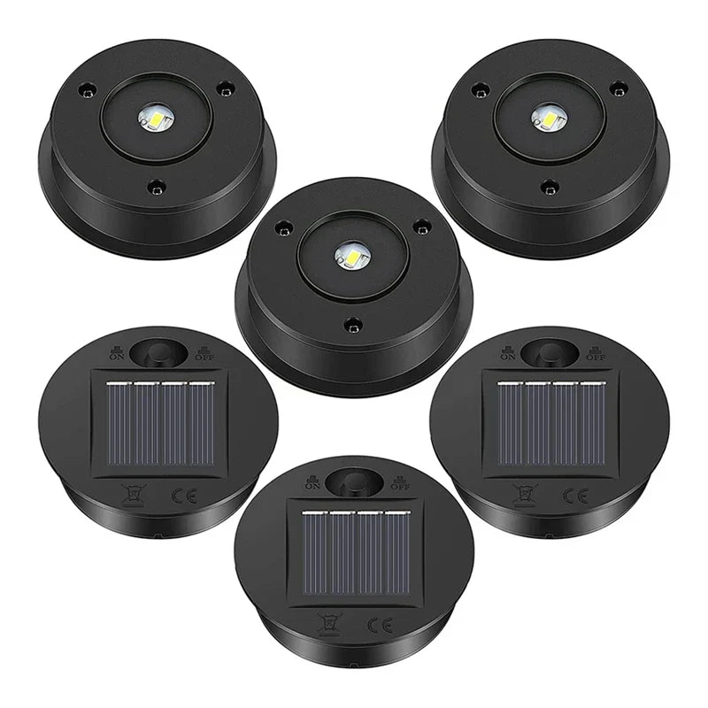 Outdoor Solar Lantern Lid Set with LED Lights - Fesara