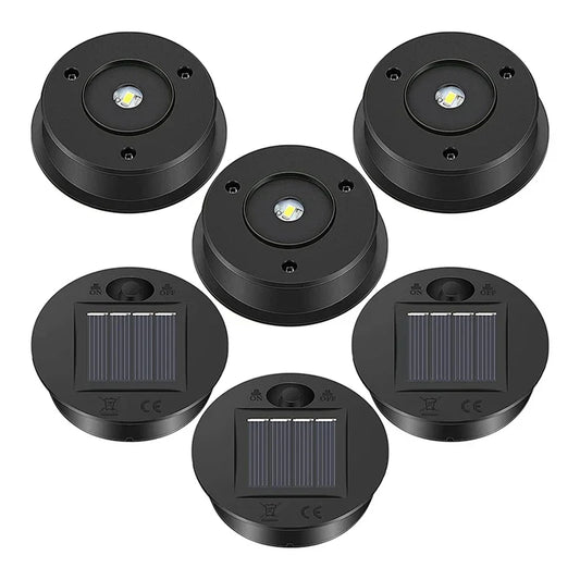Outdoor Solar Lantern Lid Set with LED Lights - Fesara