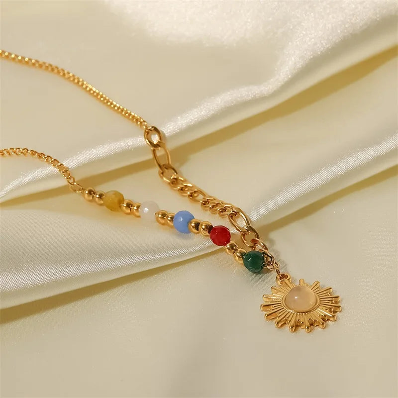 Delicate Bright Happy Pendant Necklace