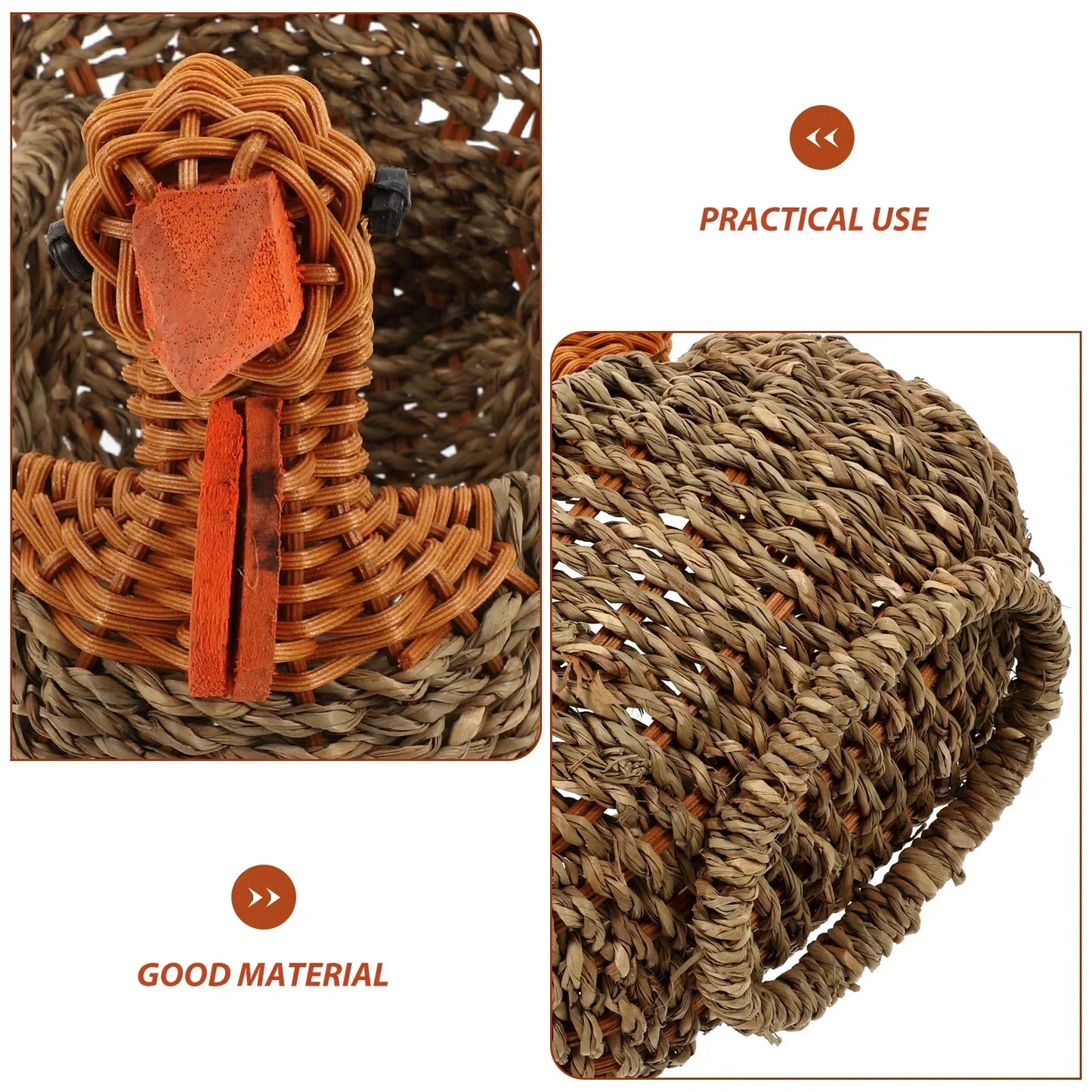 Rustic Woven Turkish Style Storage Basket
