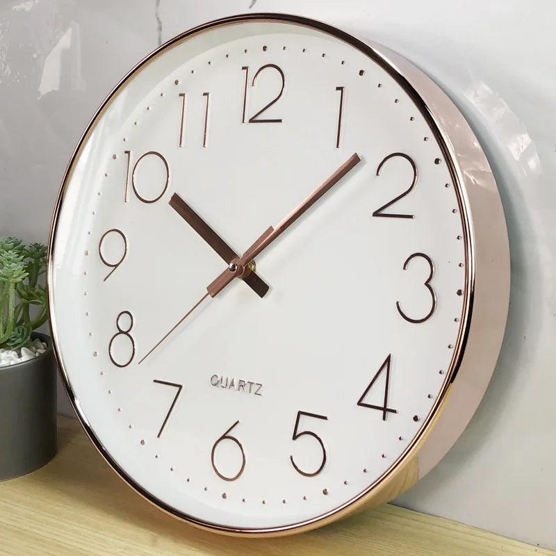 Quiet Small Simple Wall Clock – Contemporary Basic Style