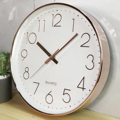 Quiet Small Simple Wall Clock – Contemporary Basic Style