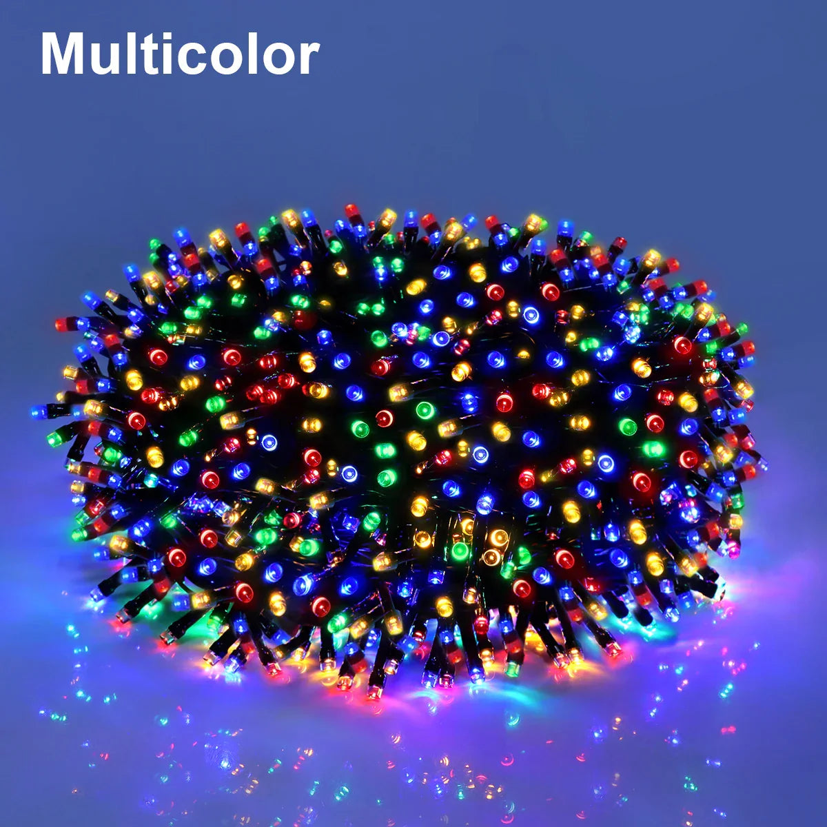 Colorful Outdoor LED String Lights Waterproof 8 Modes