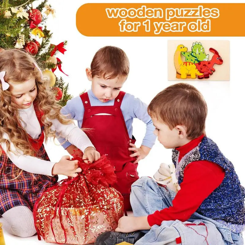 Montessori Animal Wooden Learning Puzzle Toy