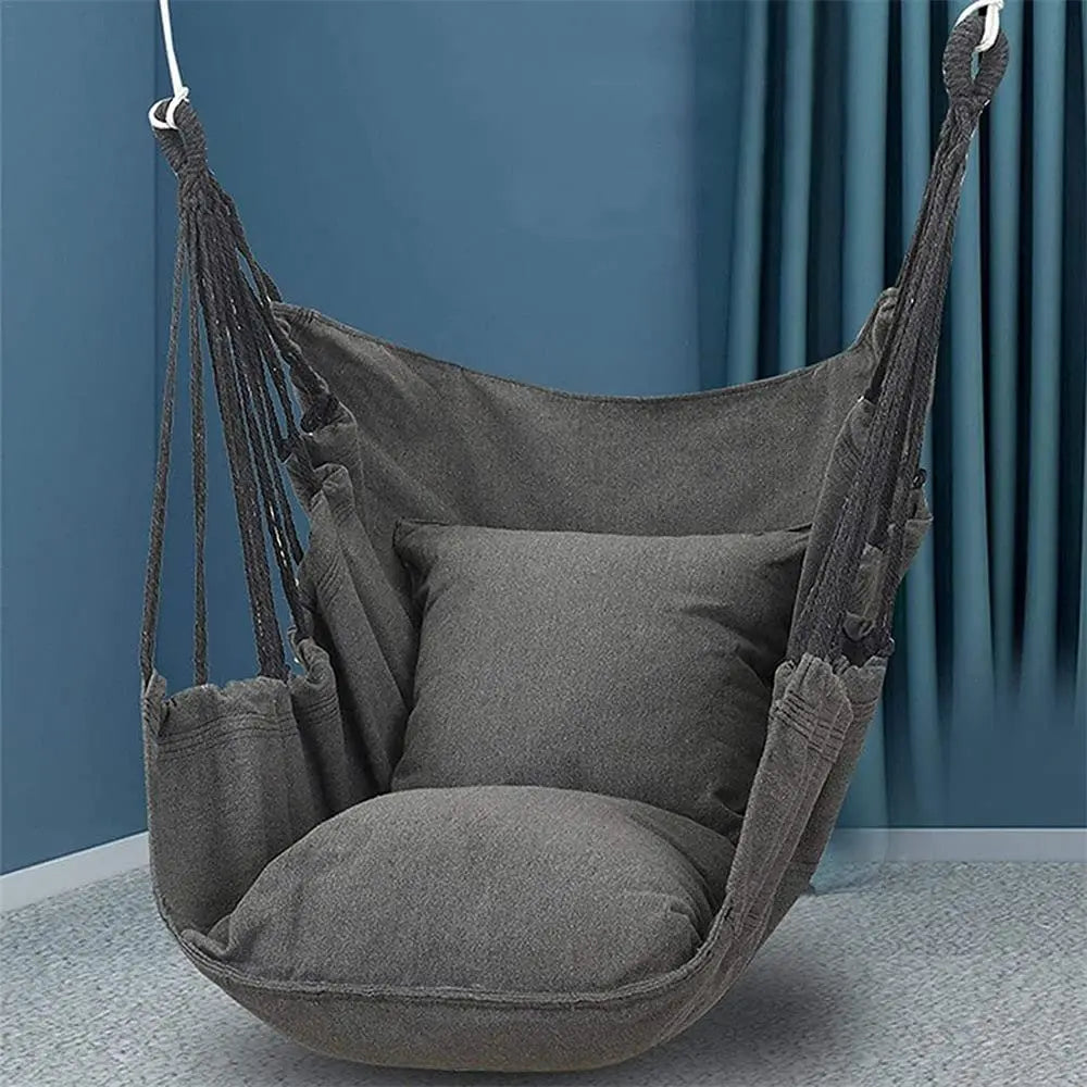 Hanging Wicker Chair - 250kg Heavy Duty - Indoor/Outdoor Use