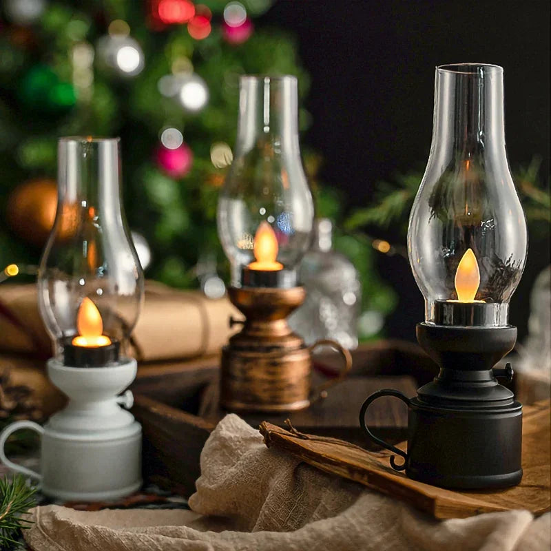 Vintage Style Electric Oil Table Lamp - Fesara